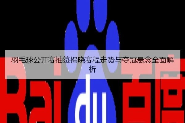 羽毛球公开赛抽签揭晓赛程走势与夺冠悬念全面解析